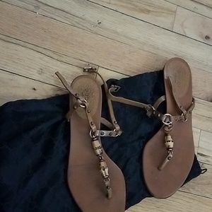 Gucci leather sandals (used) sz 6